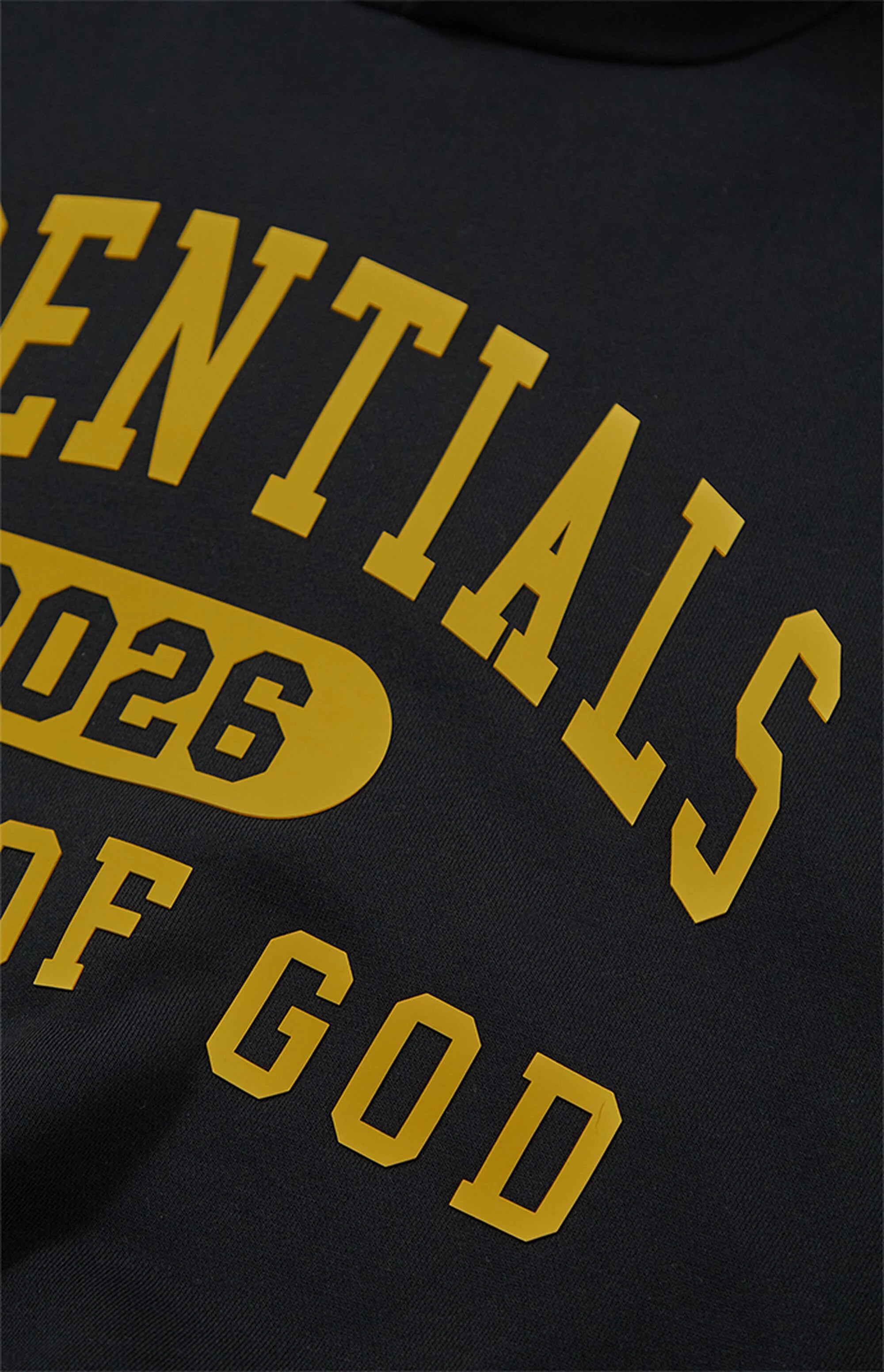 Fear of God ESSENTIALS Vintage Black Classic Fit Hoodie