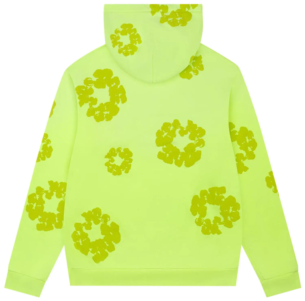 Denim Tears Mono Cotton Wreath Hoodie 'Neon Green'