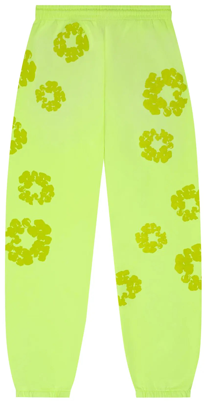 Denim Tears Mono Cotton Wreath Sweatpants 'Neon Green'