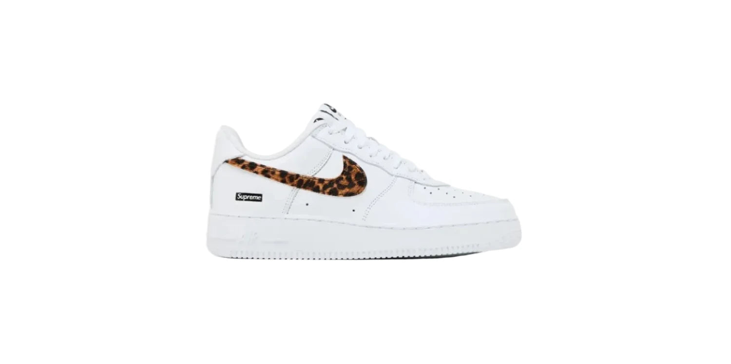 Supreme x GOODENOUGH x Nike Air Force 1 Low 'White Cheetah Print'