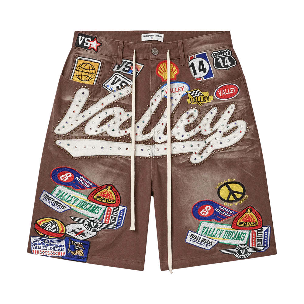 Vale "1980s" Brown Jean Shorts