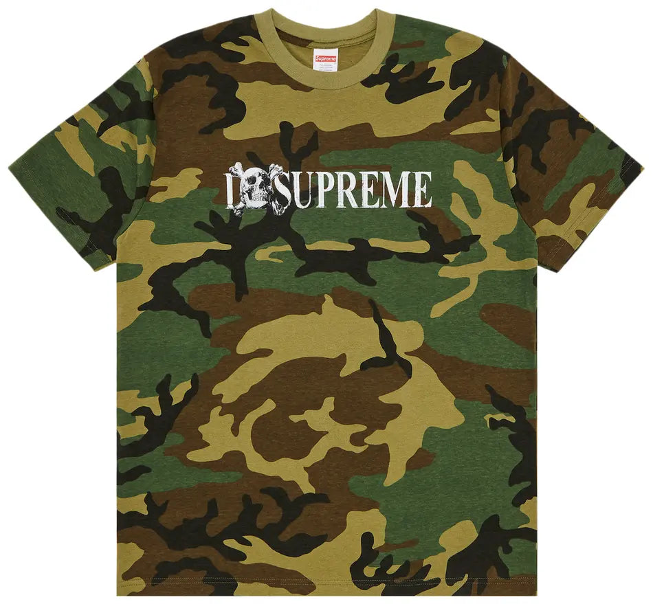 Supreme Skull Tee 'Woodland Camo'