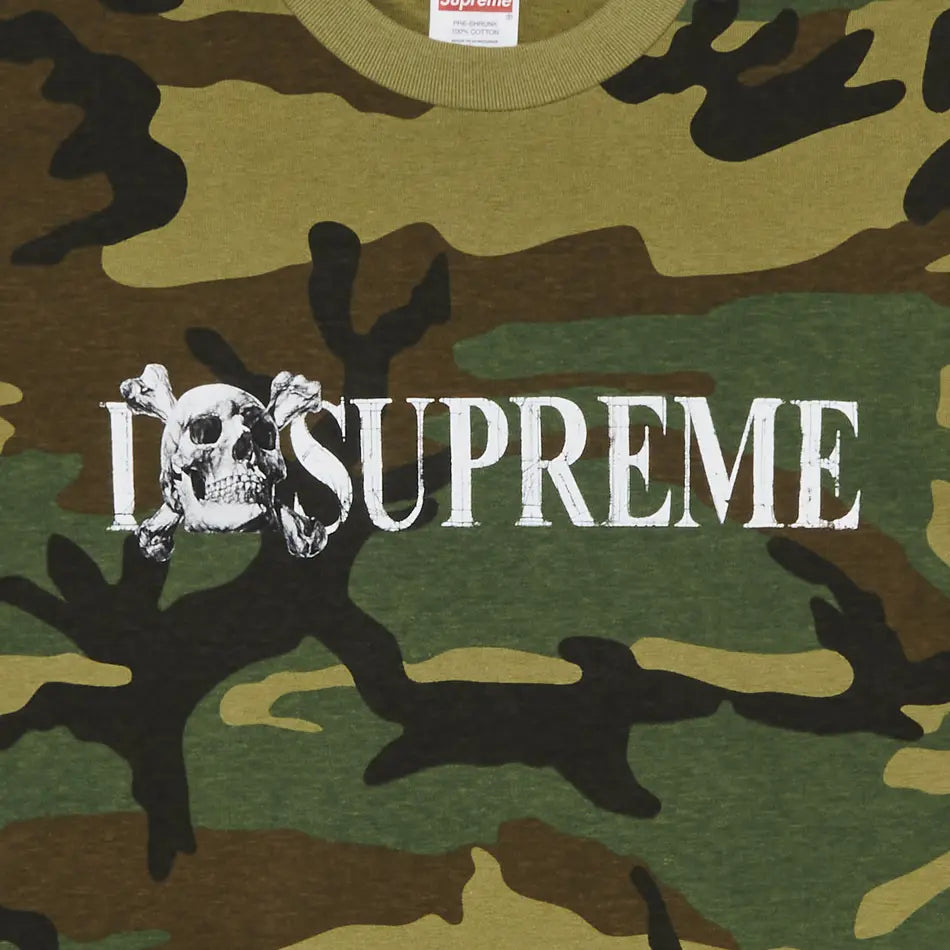 Supreme Skull Tee 'Woodland Camo'