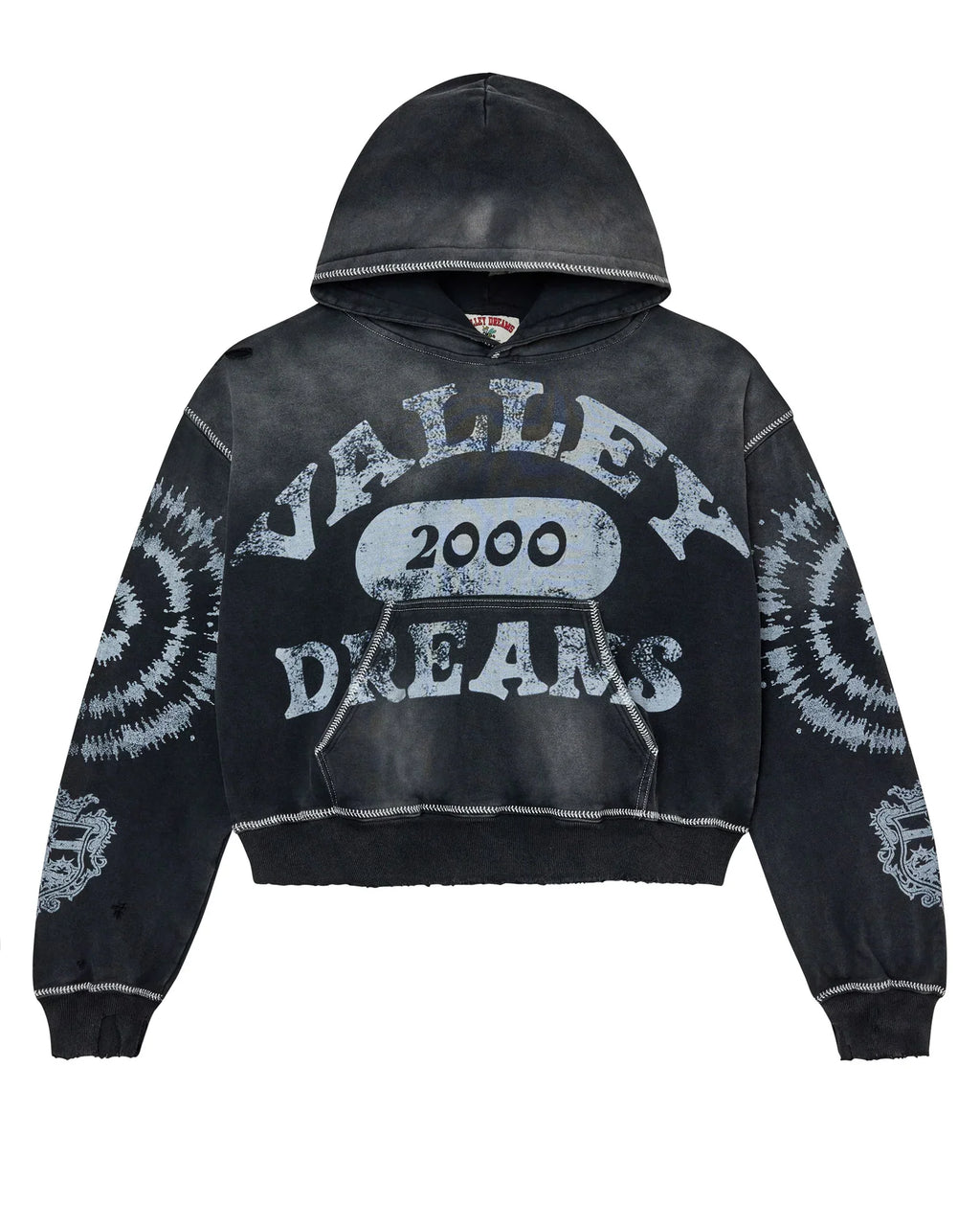 Vale Forever 2000 Spiral Pullover Hoodie Black