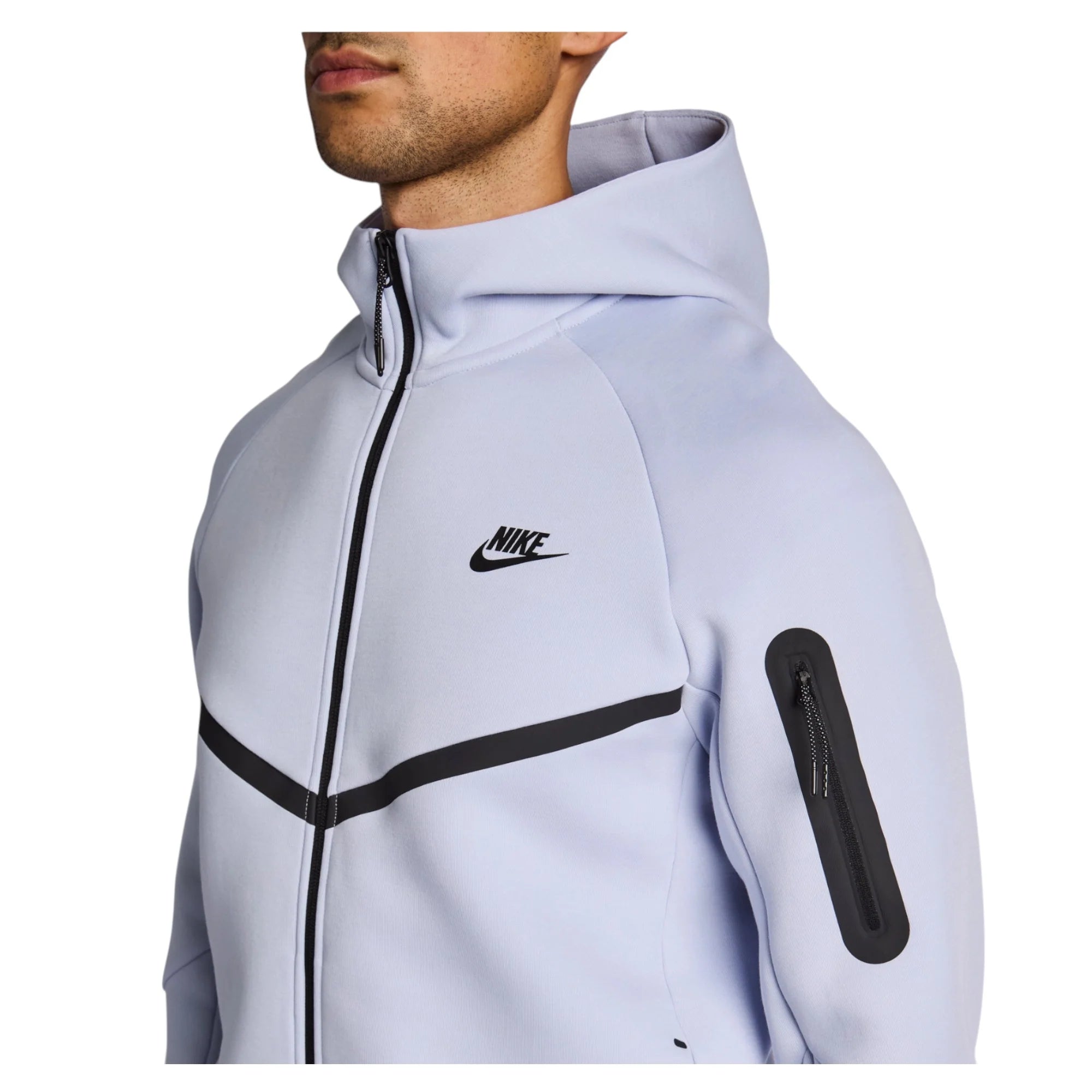 Nike Tech Fleece Windrunner Full-Zip Jacket 'Ghost/Black'