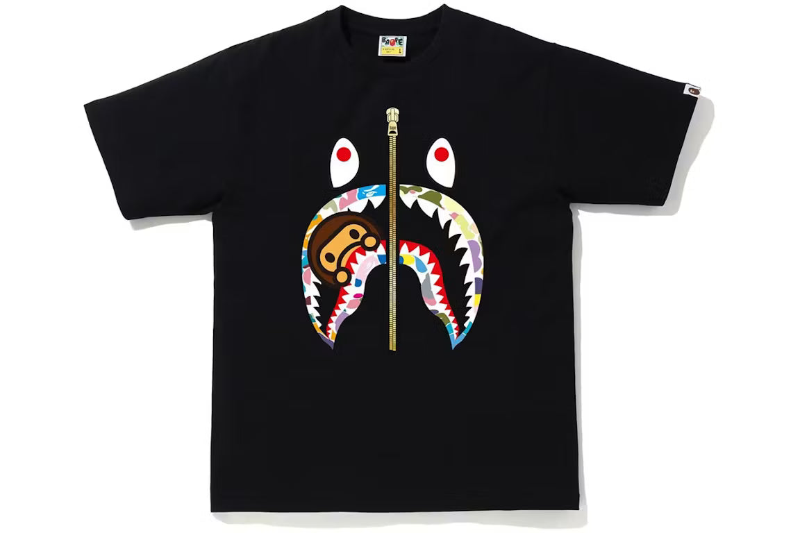 BAPE Camiseta Milo Shark Multi Camuflaje (FW20)