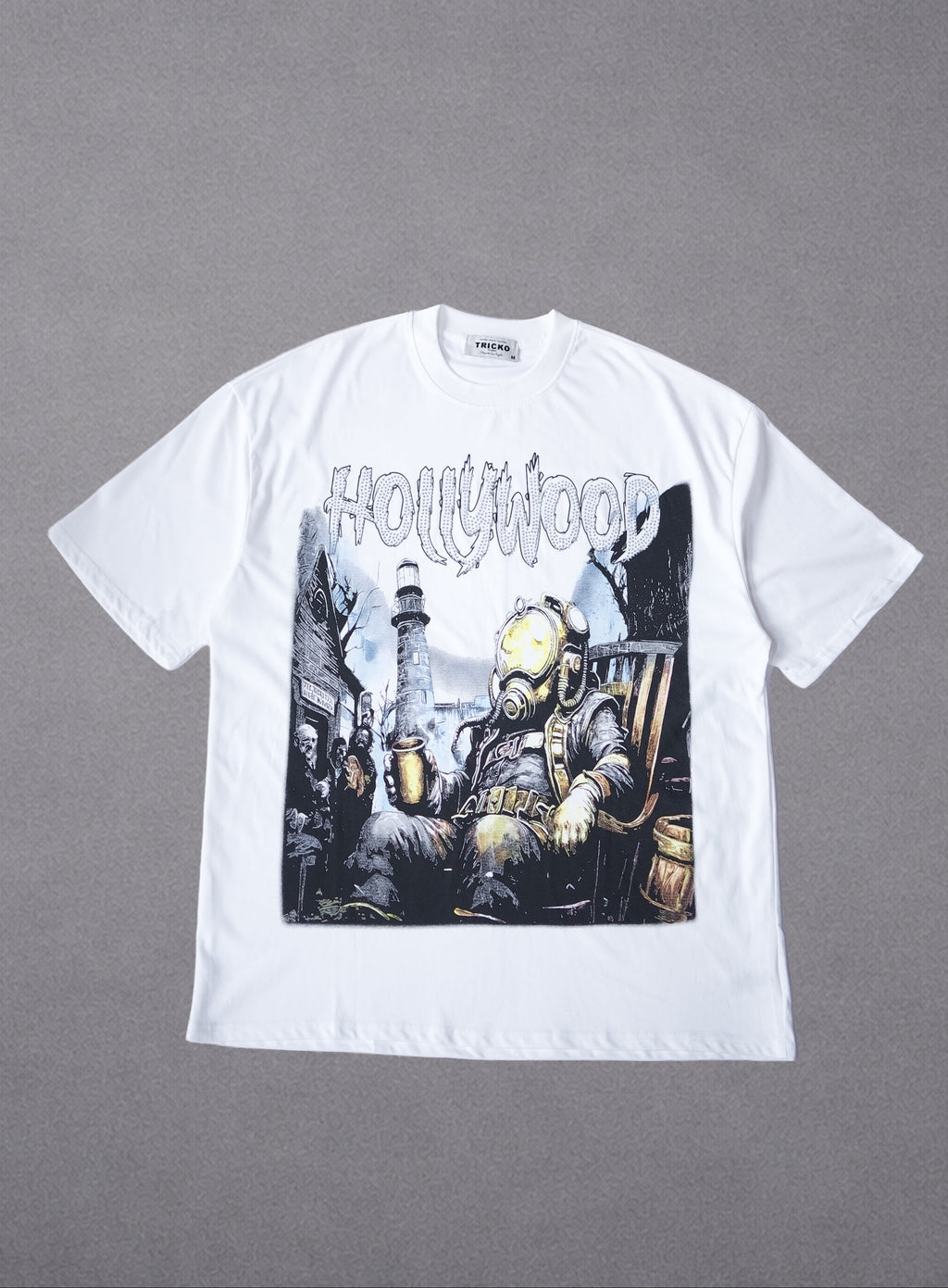 Hollywood White Tee