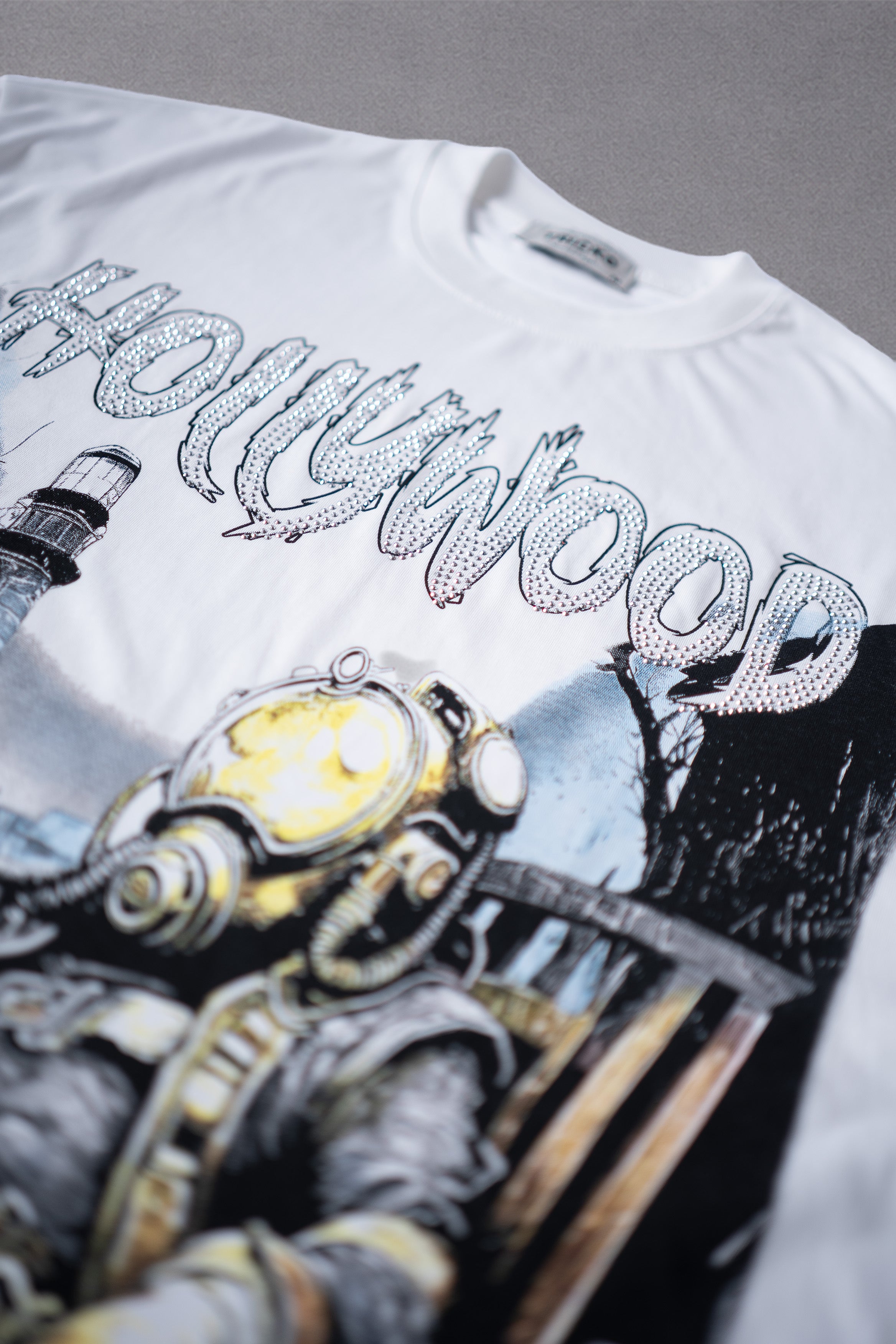 Hollywood White Tee