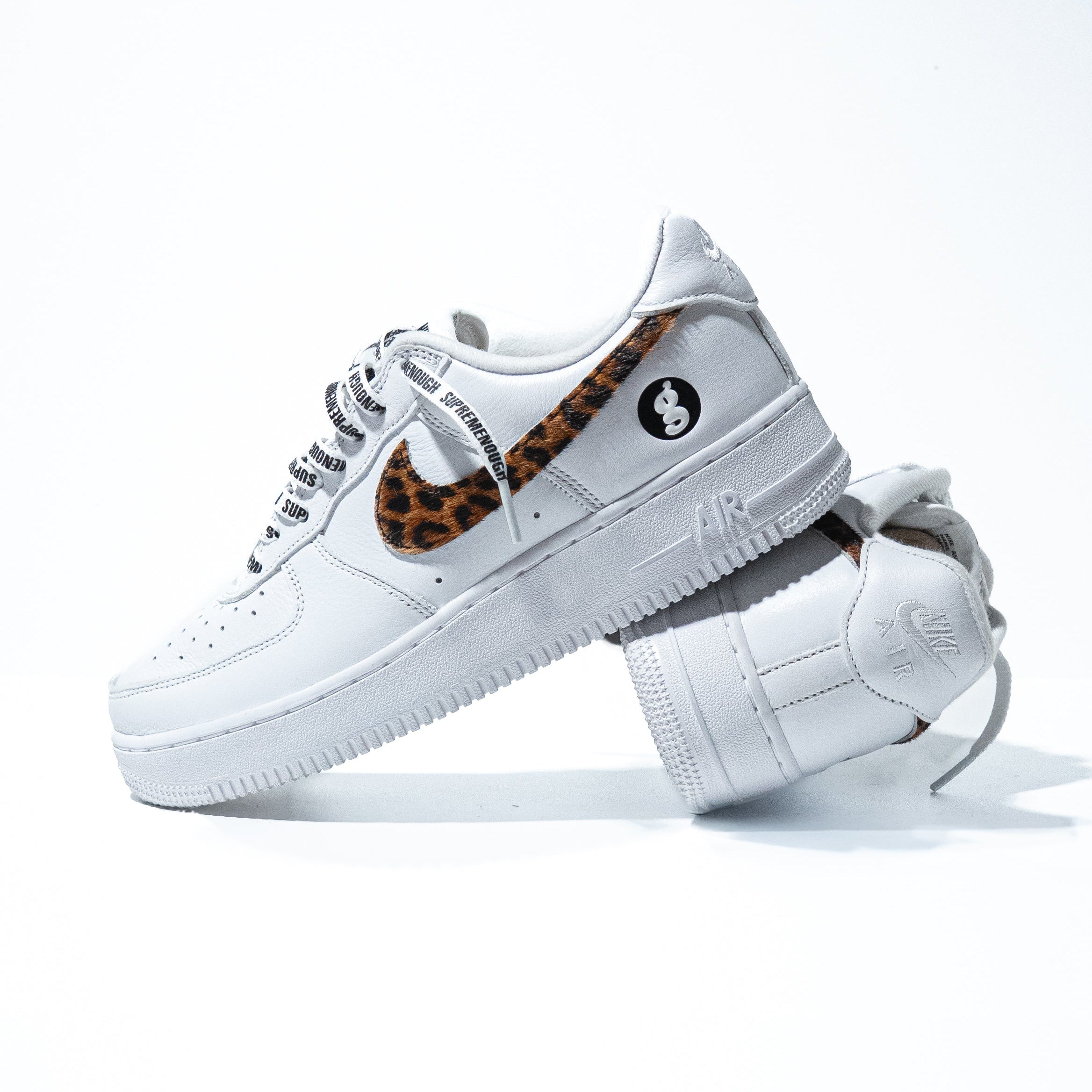 Supreme x GOODENOUGH x Nike Air Force 1 Low 'White Cheetah Print'