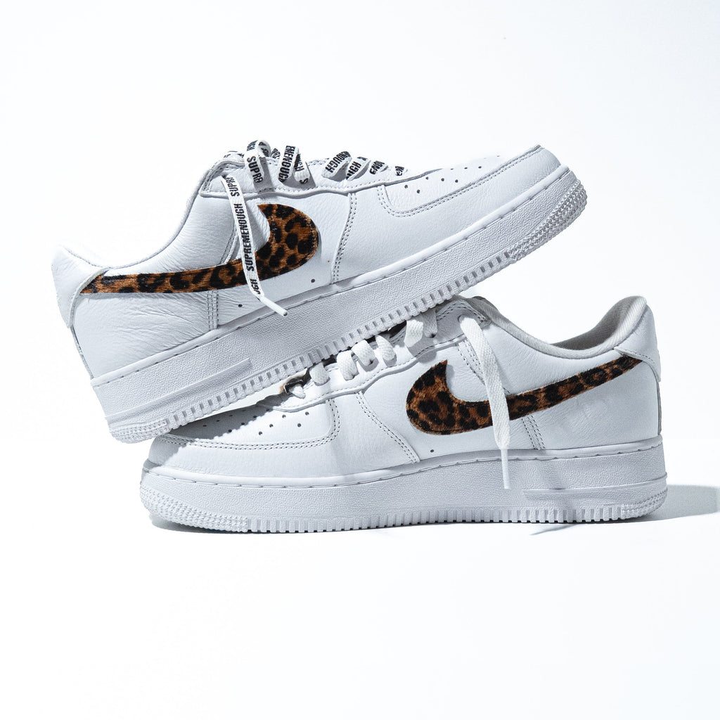 Supreme x GOODENOUGH x Nike Air Force 1 Low 'White Cheetah Print'
