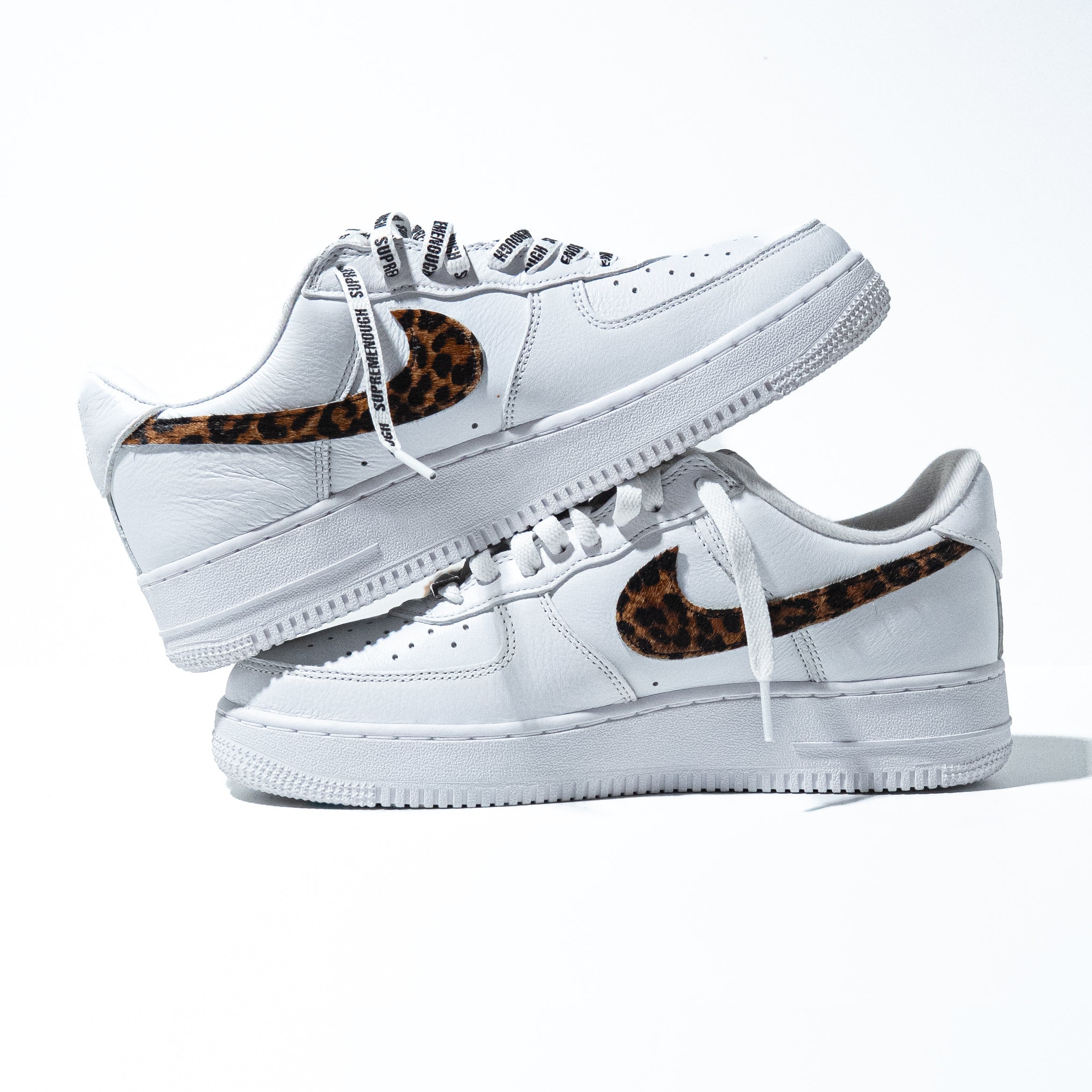 Supreme x GOODENOUGH x Nike Air Force 1 Low 'White Cheetah Print'