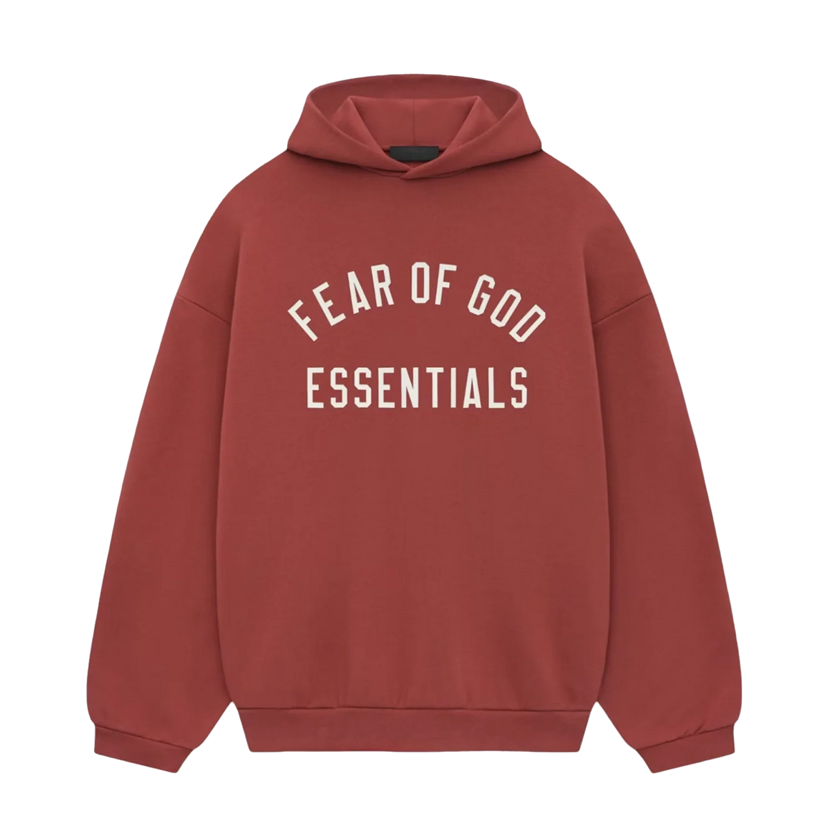 Fear of God ESSENTIALS Fleece Fullzip Hoodie Crimson