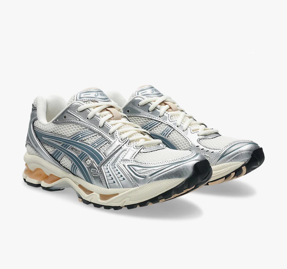 Asics Gel-Kayano 14 Birch Pure Silver Teal Gold