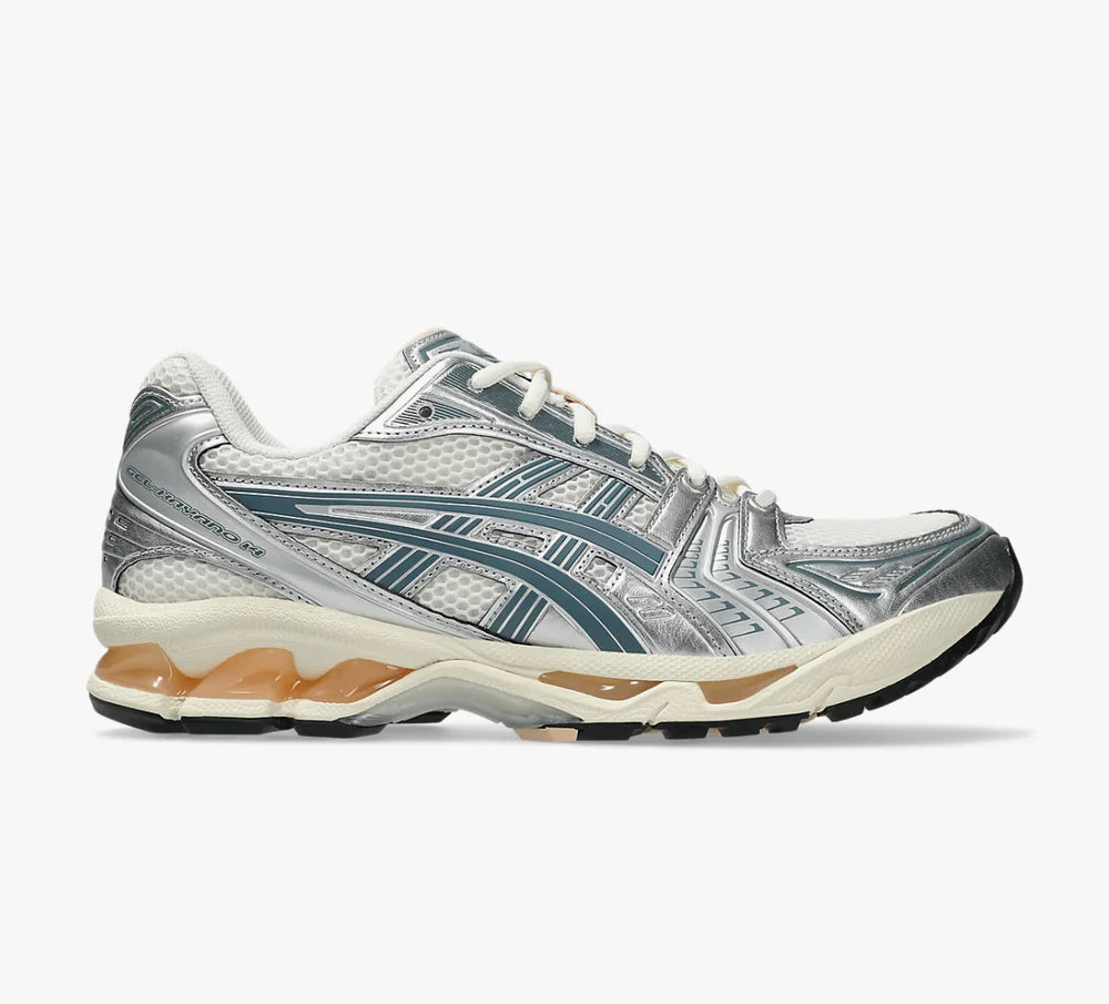 Asics Gel-Kayano 14 Birch Pure Silver Teal Gold