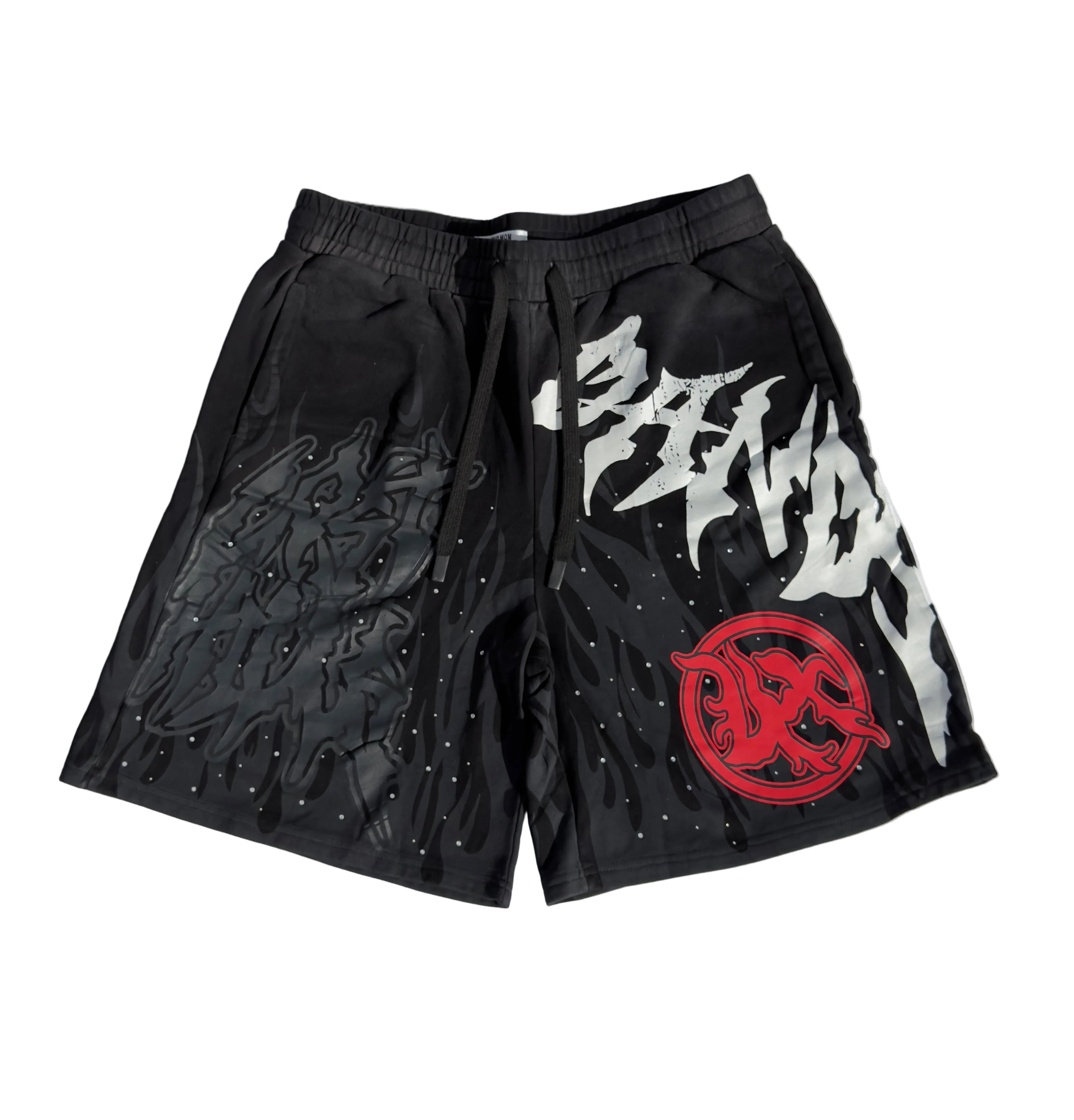 Stud Sweatshort Black