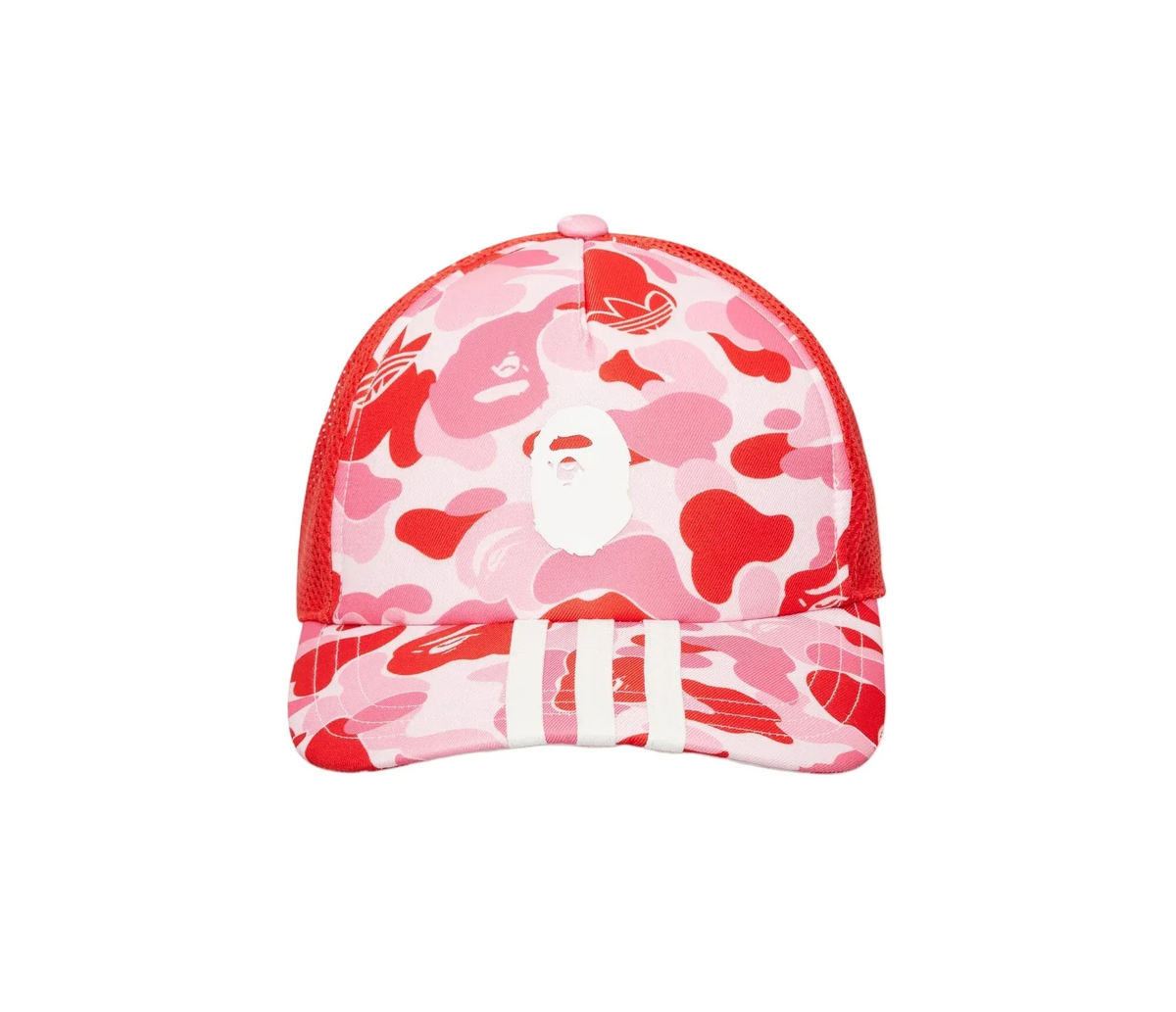 Adidas BAPE Trucker Cap Clear Pink