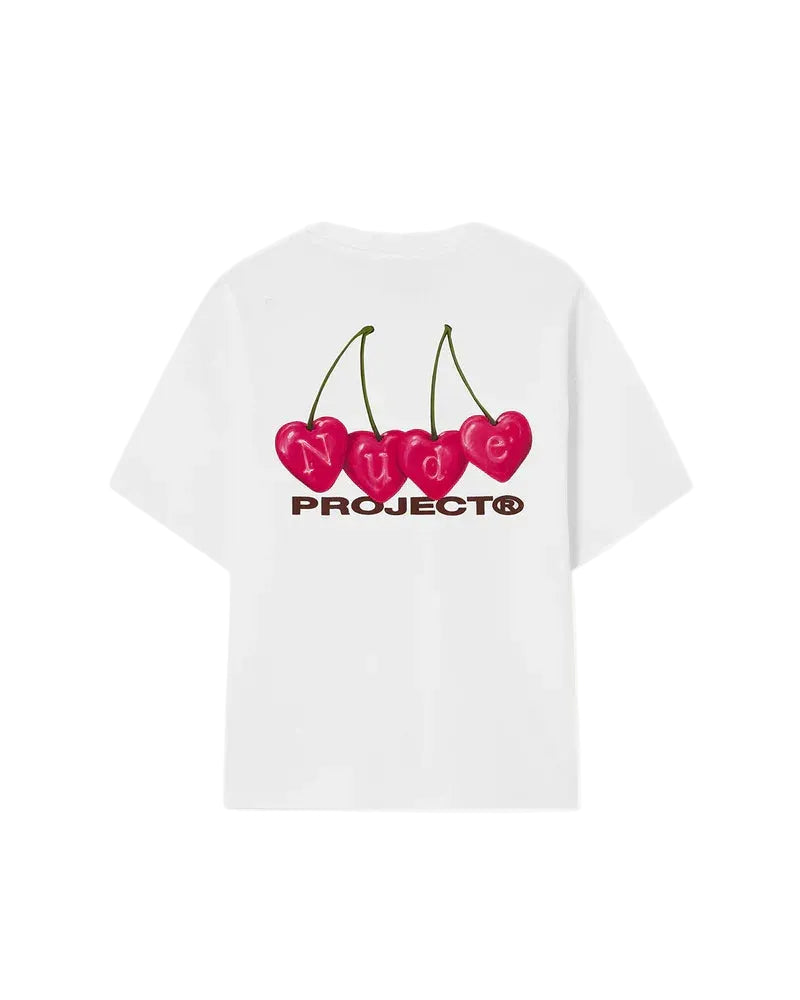 Nude project cherri white tee