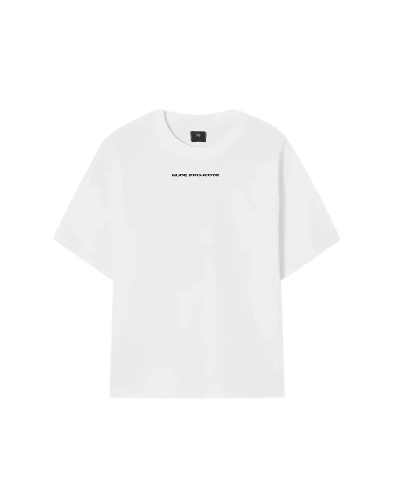Nude project cherri white tee