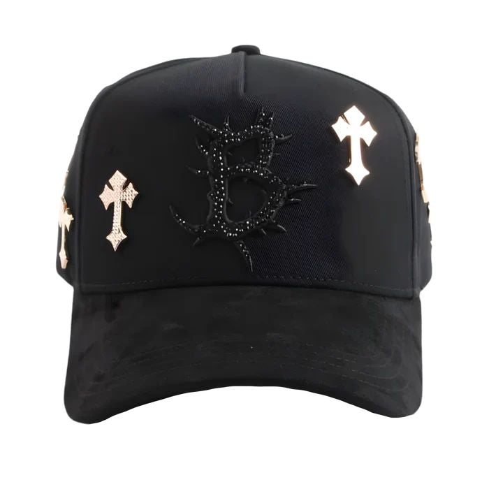 Barbas Hats B Cross 24K Rose Gold