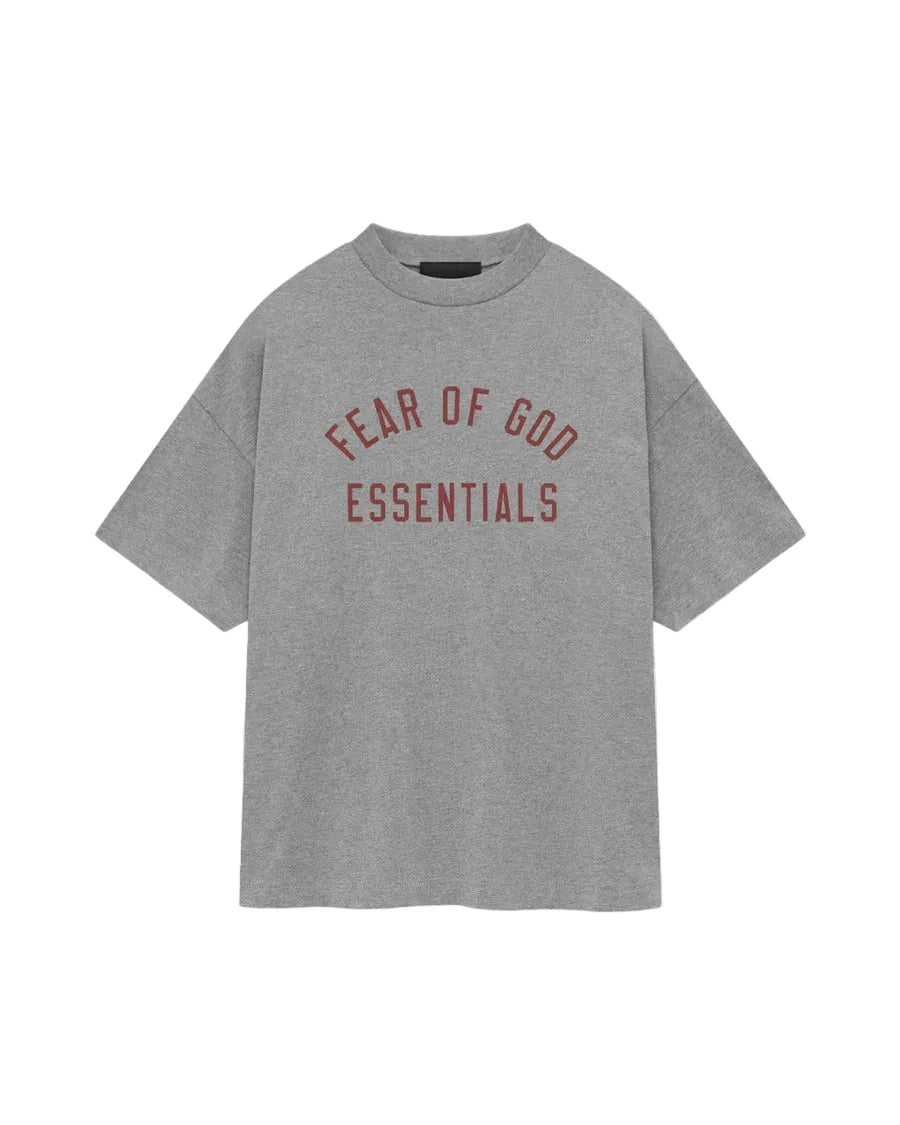 FEAR OF GOD ESSENTIALS Jersey Crewneck Tee Dark Heather