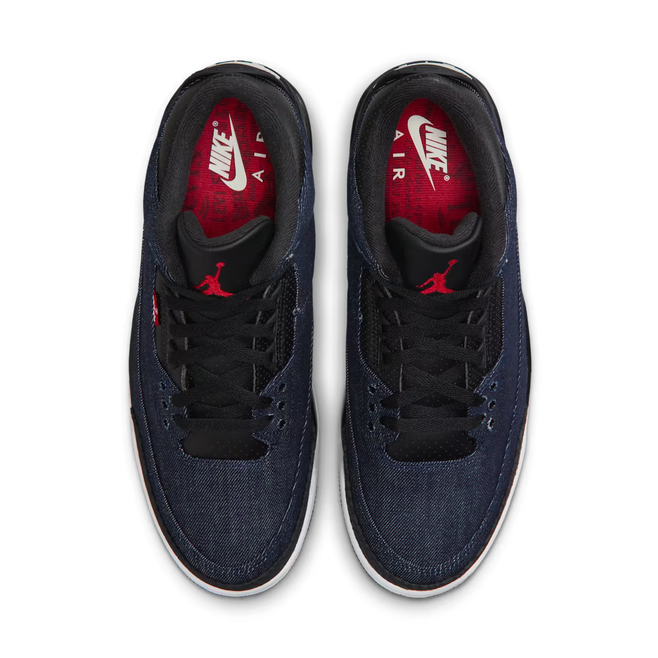 Air Jordan 3 x Levi's Indigo and Gym Red