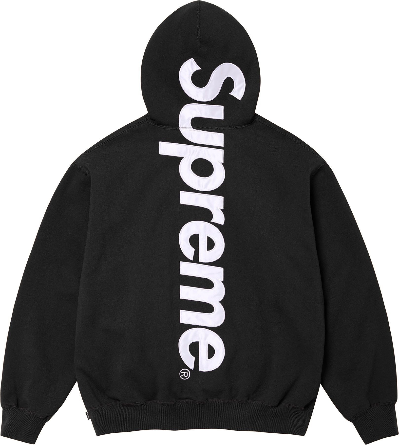 Supreme Satin Appliqué Hooded Sweatshirt (FW24)