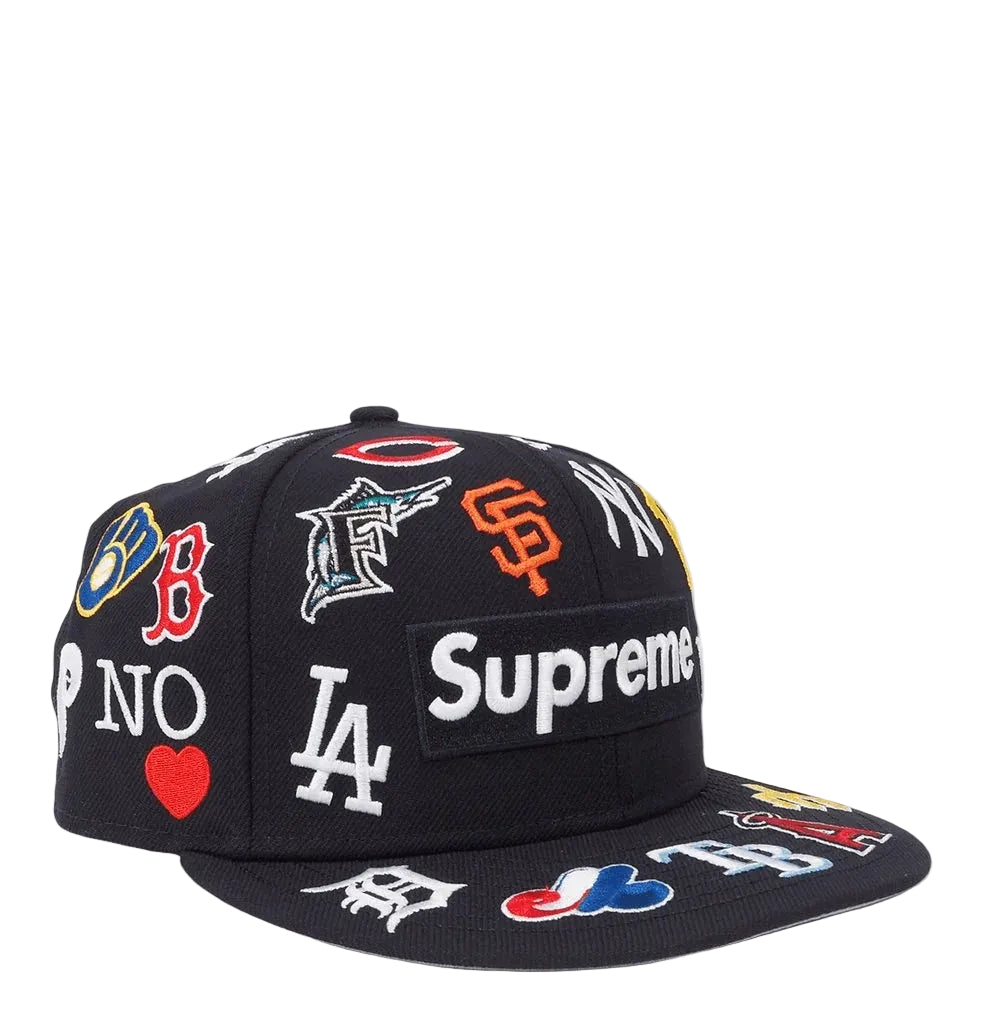 Supreme x New Era MLB Multi Logo Fitted Cap