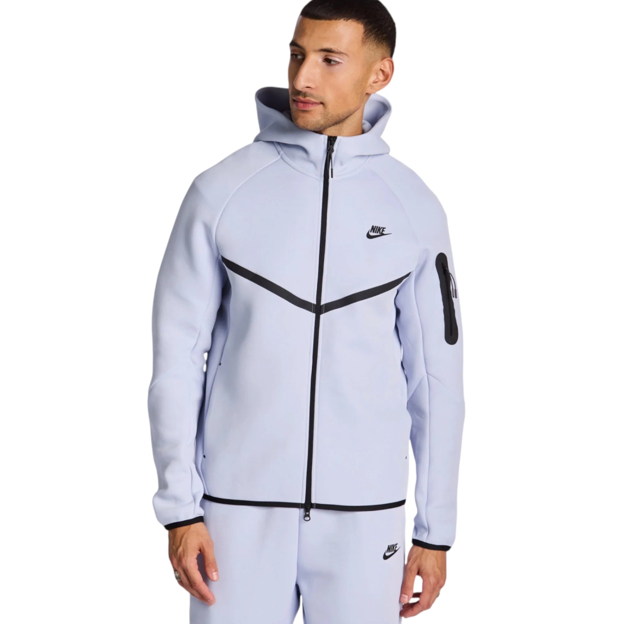 Nike Tech Fleece Windrunner Full-Zip Jacket 'Ghost/Black'